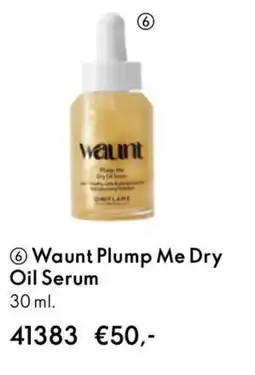 Oriflame Waunt Plump Me Dry Oil Serum aanbieding