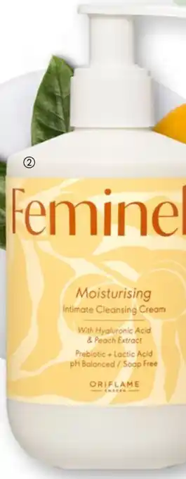 Oriflame Feminelle Moisturising Intimate Cleansing Cream with Hyaluronic Acid and Peach Extract aanbieding