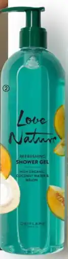 Oriflame Love Nature Refreshing Shower Gel with Organic Coconut Water & Melon aanbieding