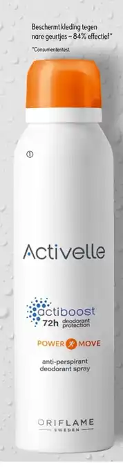 Oriflame 46382 Activelle Power Move Antiperspirant Deodorant Spray aanbieding