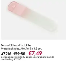 Oriflame Sunset Glass Foot File aanbieding