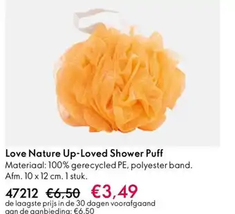 Oriflame Love Nature Up Loved Shower Puff aanbieding