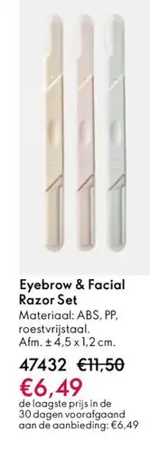 Oriflame Eyebrow & Facial Razor Set aanbieding