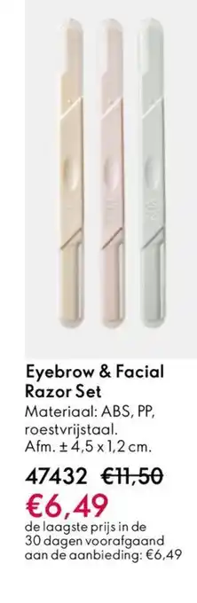 Oriflame Eyebrow & Facial Razor Set aanbieding