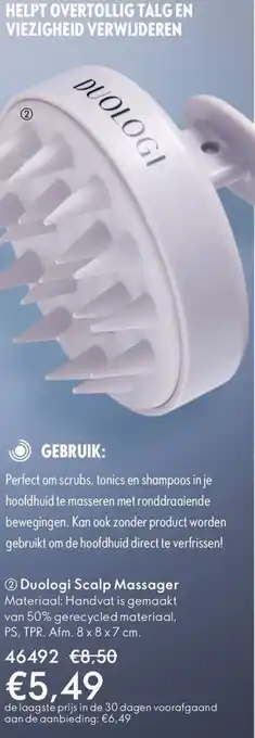 Oriflame Duologi Scalp Massager aanbieding