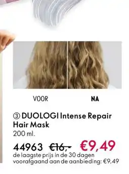 Oriflame DUOLOGI Intense Repair Hair Mask aanbieding