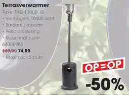 HANOS Terrasverwarmer aanbieding