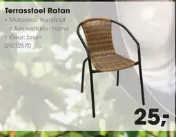 HANOS Terrasstoel Ratan aanbieding