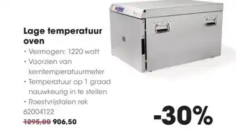 HANOS Lage temperatuur oven aanbieding