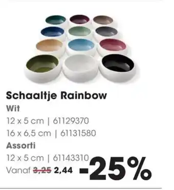 HANOS Schaaltje Rainbow aanbieding