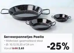 HANOS Serveerpannetjes Paella aanbieding