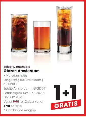 HANOS glazen amsterdam aanbieding