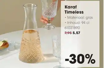 HANOS Karaf Timeless aanbieding