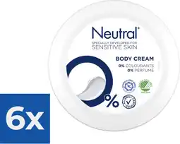 Bol.com Neutral Parfumvrij Body Cream 250 ml - Voordeelverpakking 6 stuks aanbieding