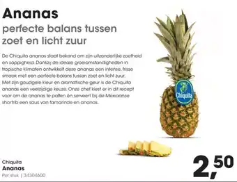 HANOS Chiquita Ananas aanbieding