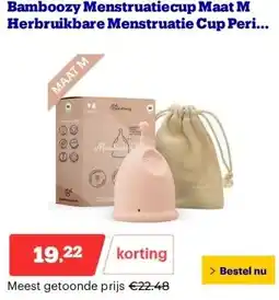 Bol.com Bamboozy Menstruatiecup Maat M Herbruikbare Menstruatie Cup Period Menstrueren Zero Waste aanbieding