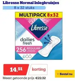 Bol.com Libresse Normal Inlegkruisjes aanbieding