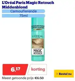 Bol.com L’Oréal Paris Magic Retouch Middenblond aanbieding