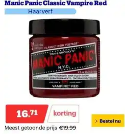 Bol.com Manic Panic Classic Vampire Red aanbieding