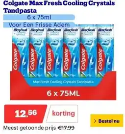 Bol.com Colgate Max Fresh Cooling Crystals Tandpasta aanbieding