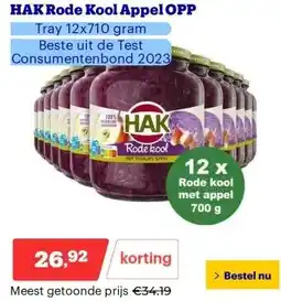 Bol.com HAK Rode Kool Appel OPP aanbieding