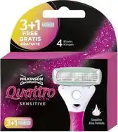 Bol.com 10x Wilkinson Woman Scheermesjes Quattro Sensitive 4 stuks aanbieding