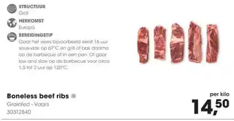 HANOS Boneless beef ribs aanbieding