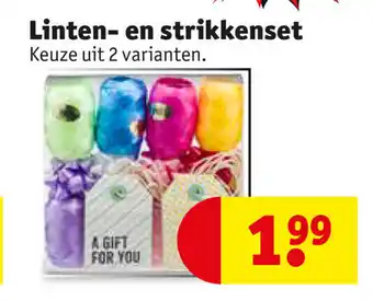 Kruidvat Linten- en strikkenset aanbieding