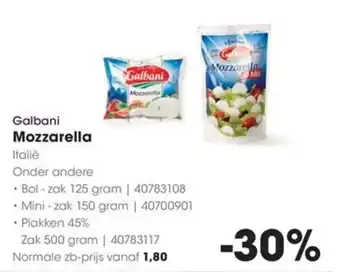 HANOS Galbani Mozzarella aanbieding