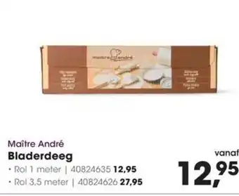 HANOS Maître André Bladerdeeg aanbieding