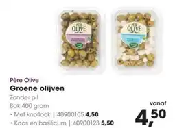 HANOS Groene olijven aanbieding