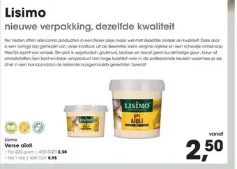 HANOS Verse aïoli aanbieding