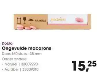 HANOS Ongevulde macarons aanbieding