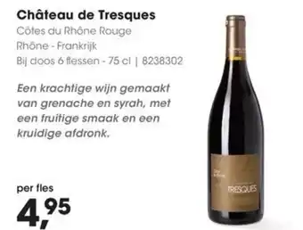 HANOS Château de Tresques aanbieding