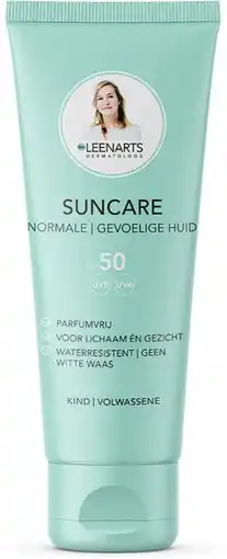 De Online Drogist Drs Leenarts Sun Care SPF50 Normale Gevoelige Huid Parfumvrij aanbieding