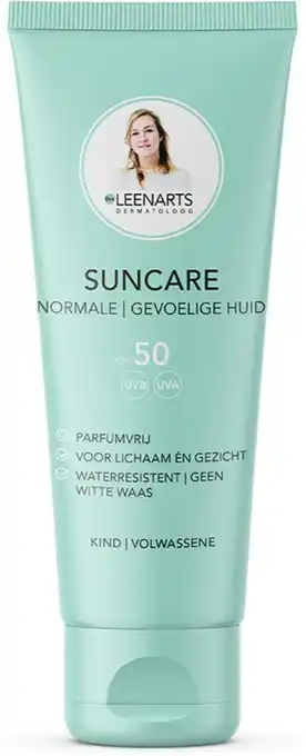 De Online Drogist Drs Leenarts Sun Care SPF50 Normale Gevoelige Huid Parfumvrij aanbieding