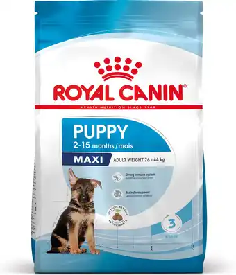 Intratuin Royal Canin hondenvoer Maxi puppy 15 kg aanbieding