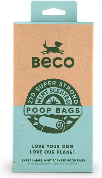 Intratuin Beco poepzakjes Mint groen 18 x 15 stuks aanbieding