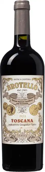 De Wijnbeurs Brotello Rosso Toscana aanbieding