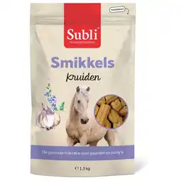 Pets Place Subli Smikkels - Paardensnack - Kruiden 1.5 kg aanbieding