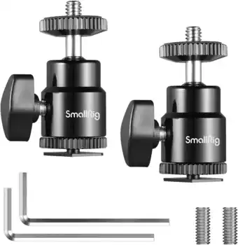 Amazon SMALLRIG 1/4 Camera Hot shoe Mount met Extra 1/4 Screw (2pcs Pack) 2059 aanbieding