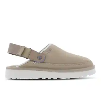 Foot Locker UGG Clog Heren Slippers en Sandalen - Beige - Maat: 44 - Suède - Foot Locker aanbieding