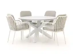 Kees Smit Manifesto Arasso/Ferrone ø130cm dining tuinset 5-delig aanbieding