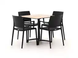 Kees Smit Forza Sile/Canzo 80cm dining tuinset 5-delig stapelbaar inklapbaar aanbieding