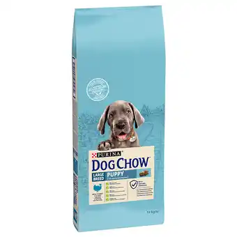 Zooplus 12 kg + 2 kg Gratis! 14 kg PURINA Dog Chow droogvoer - Puppy Large Breed Kalkoen aanbieding