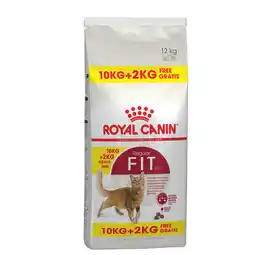 Zooplus 10+2kg gratis! 12kg Regular Fit 32 Royal Canin Kattenvoer aanbieding