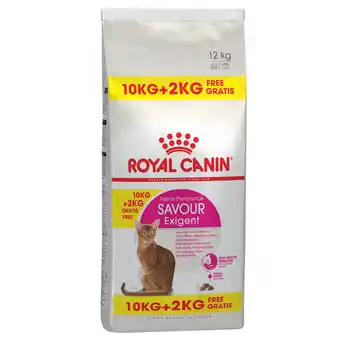 Zooplus 10+2kg gratis! 12kg Savour Exigent Royal Canin Kattenvoer aanbieding