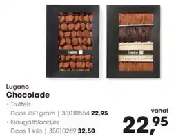 HANOS Lugano Chocolade aanbieding