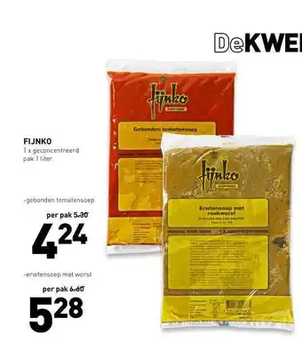 De Kweker fijnko 1liter aanbieding