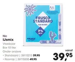 HANOS Nic IJsmix aanbieding